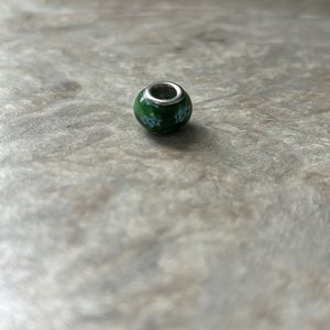 Trollbead - Green/Blue Flowered Design